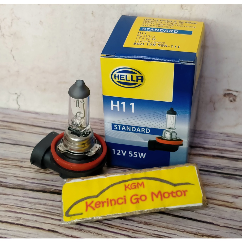 HELLA BOHLAM LAMPU HALOGEN H11 12V 55W 8GH 178 555 111