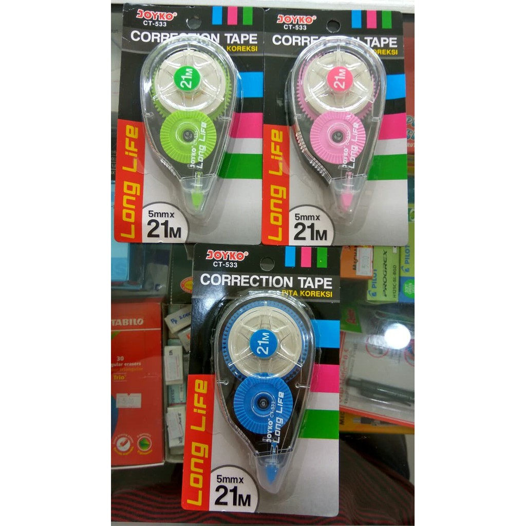 

Refill Tipex Tombow - Correction Tape - Tipex Kenko Correction Tape / Tip-Ex Kertas 21M X 5Mm Joyko