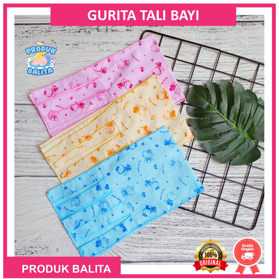 Gurita Bayi / Gurita Tali / Gerita Ikat Newborn Putih / Grito Motif