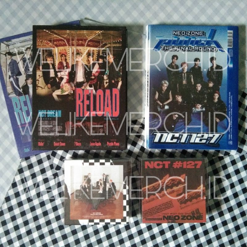 [READY] ALBUM ONLY/KIHNO ONLY NCT 127 NCT DREAM RELOAD/PUNCH/NEOZONE/FOLDED POSTER