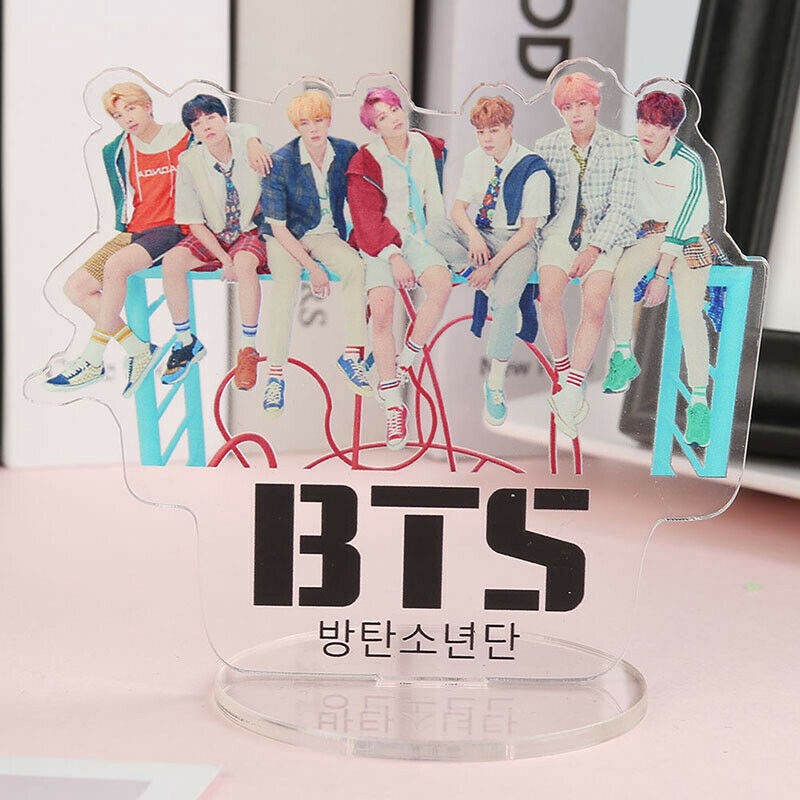 Kpop Bangtan Boys BTS Character Stand Plates Display Group Standee Model Acrylic