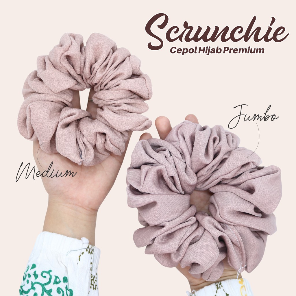 Srunchie temurah/ikat rambut medium/cepol ikat rambut (cepol medium)-3