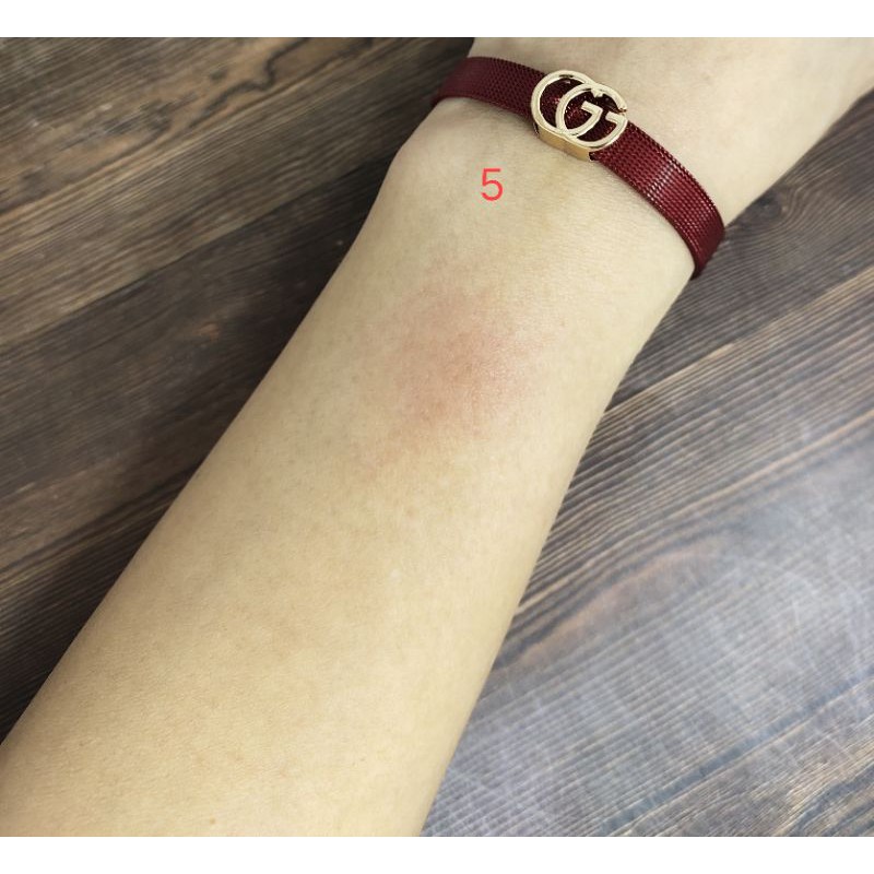 Fifi Fashion Gelang Titanium dan Liontin Model Perhiasan Lapis emas 12#