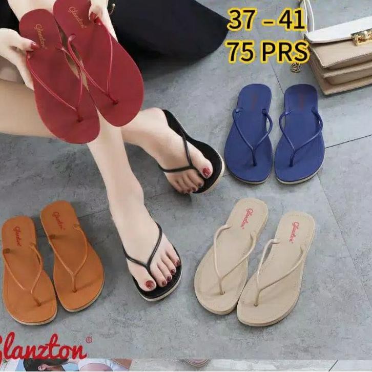 Harga TERMURAAH.. SANDAL JEPIT JELLY glanzton tali KECIL BLINK