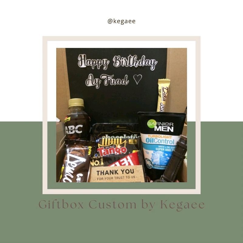 

GIFTBOX COWOK MURAH | GIFTBOX CUSTOM COWOK | GIFTBOX SNACK COWOK