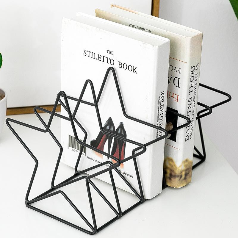 

Rak Buku Besi Minimalis Stand Iron Square Star Book Holder