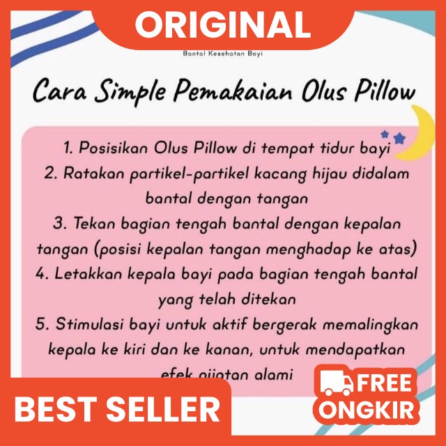 Bantal Bayi kulit kacang hijau bantal peyang 100% asli bantal kesehatan bayi grosir Bean Pillow Bantal anti peyang kulit kacang hijau