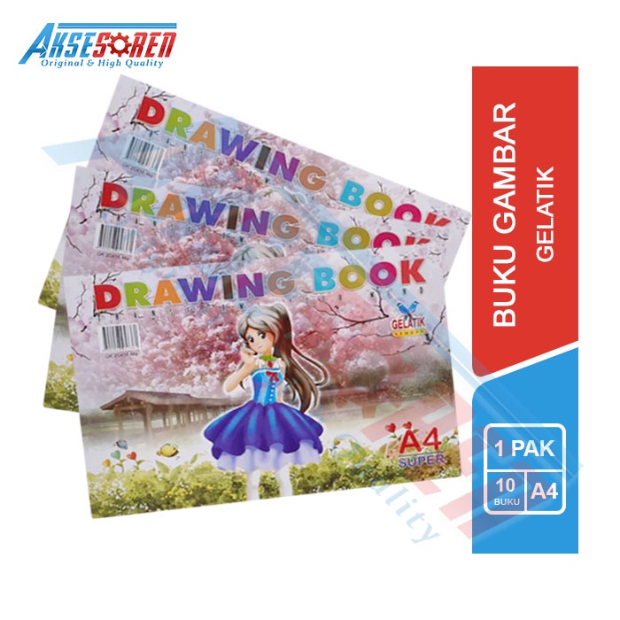 

Buku Gambar A4 Gelatik [1 Buku/8 Lembar] / Gelatik Drawing Book / Buku Gambar 1 Pcs Murah / Perlengkapan Menggambar Kaligrafi