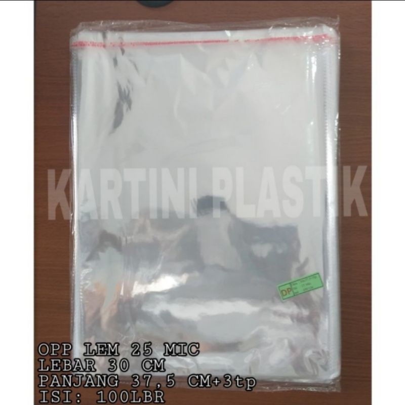 

Plastik OPP LEM 30x37,5 Tebal 25mic