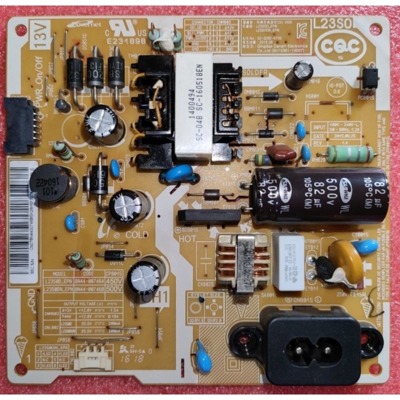 POWER SUPPLY PSU SAMSUNG UA24H4053AR . UA 24H4053 AR . UA24H4150AR . UA 24H4150 AR
