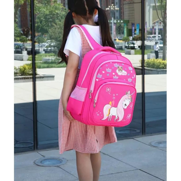 ARMELIA SHOP - Tas Ransel Anak TK SD_Tas Sekolah Anak Perempuan Karakter Kuda Poni [ BISA COD ]