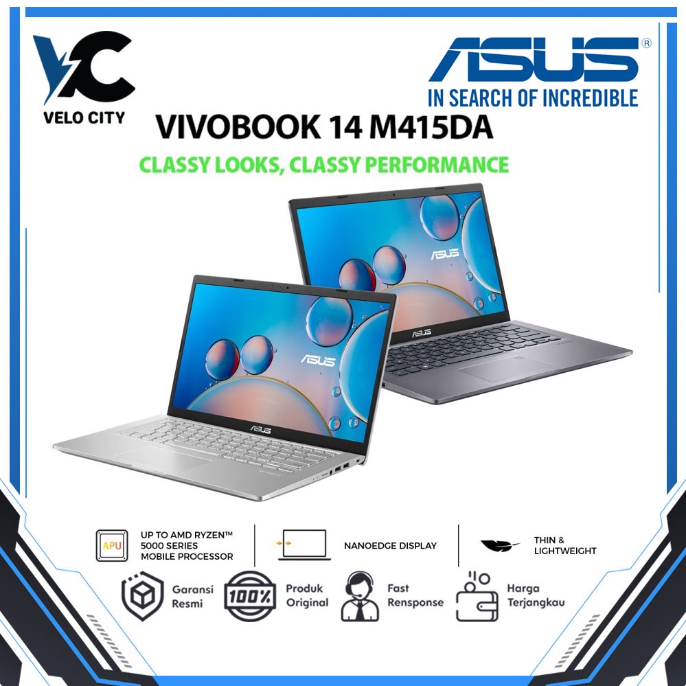 ASUS VivoBook 14 M415DAO-VIPS352 - Slate Grey Garansi Resmi