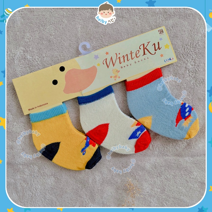 Winteku Baby Socks / Kaos Kaki Bayi / Kaos Kaki 3in1 / Kado Bayi / Kado Lahiran