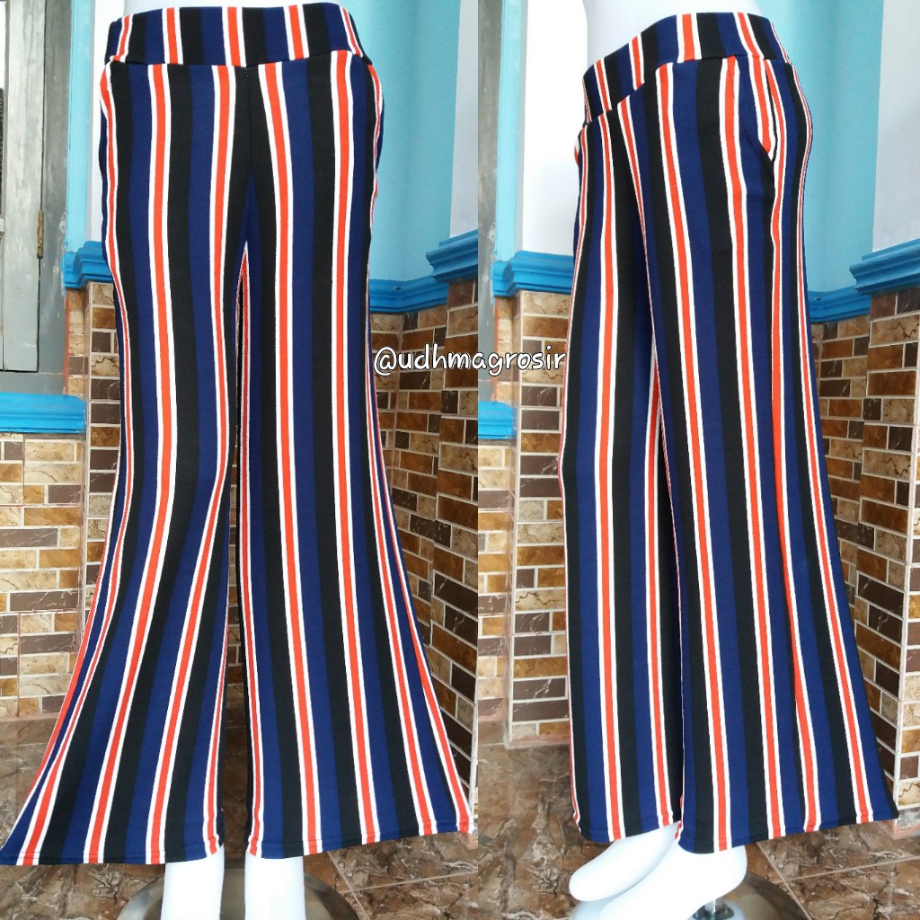 KULOT SALUR CREPE / PANTS STRIPE PREMIUM LIMITED