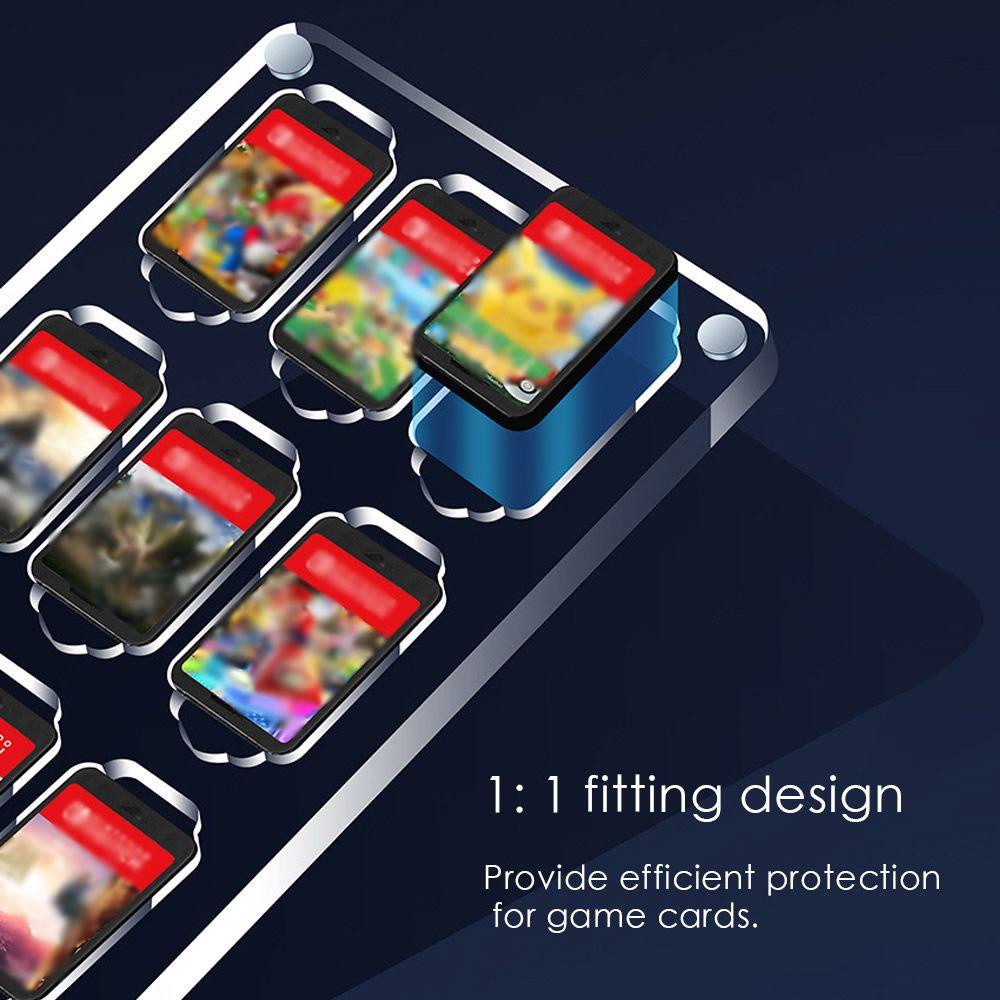 Preva Untuk Nintendo Switch Shockproof Cards Holder Kotak Pelindung Kartu Game Akrilik