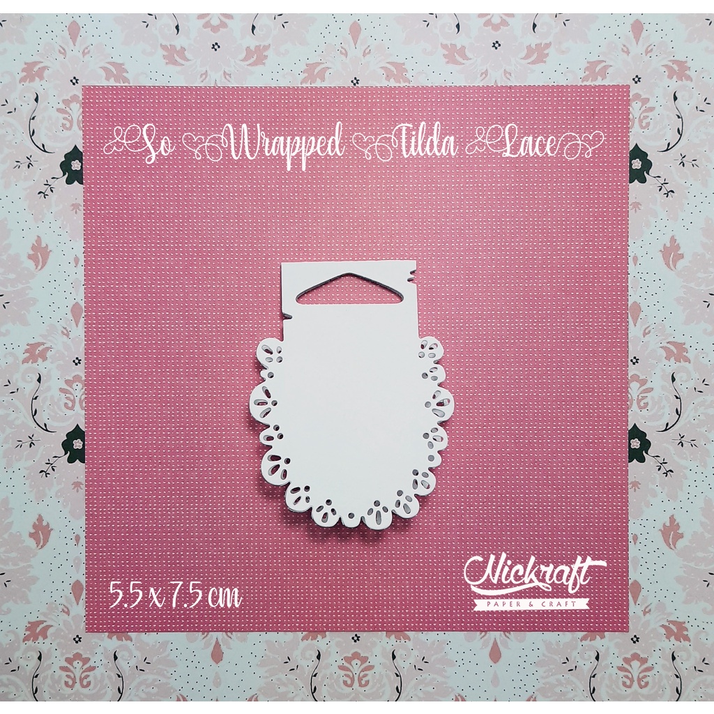 

SO WRAPPED TILDA LACE - BAHAN SCRAPBOOK TAG LABEL KECIL