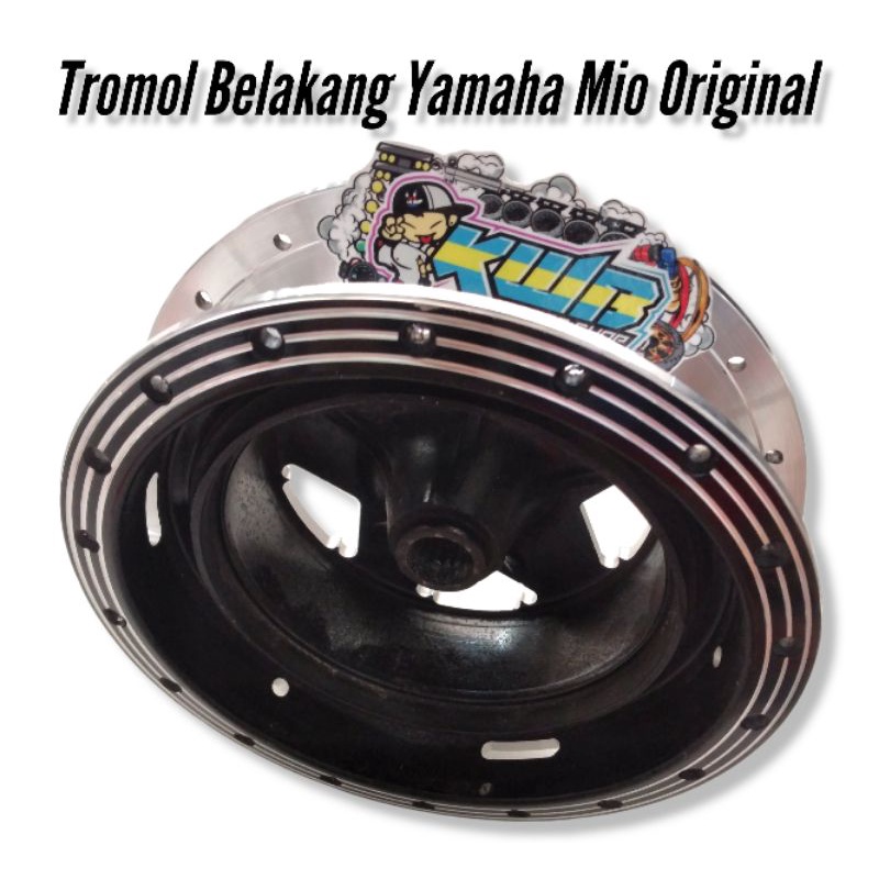 TROMOL ORIGINAL YAMAHA MIO SET DEPAN BELAKANG COAK BUBUT CUSTOM MILING PNP MIO/SOUL/MIO J/FINO/NOUVO 1 SET DEPAN BELAKANG