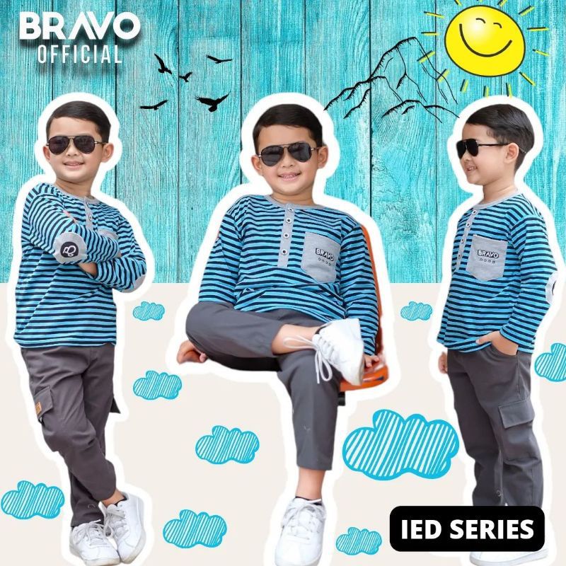 Afsheenastore Bravo Set Casual Setelan Anak Laki 2-10T