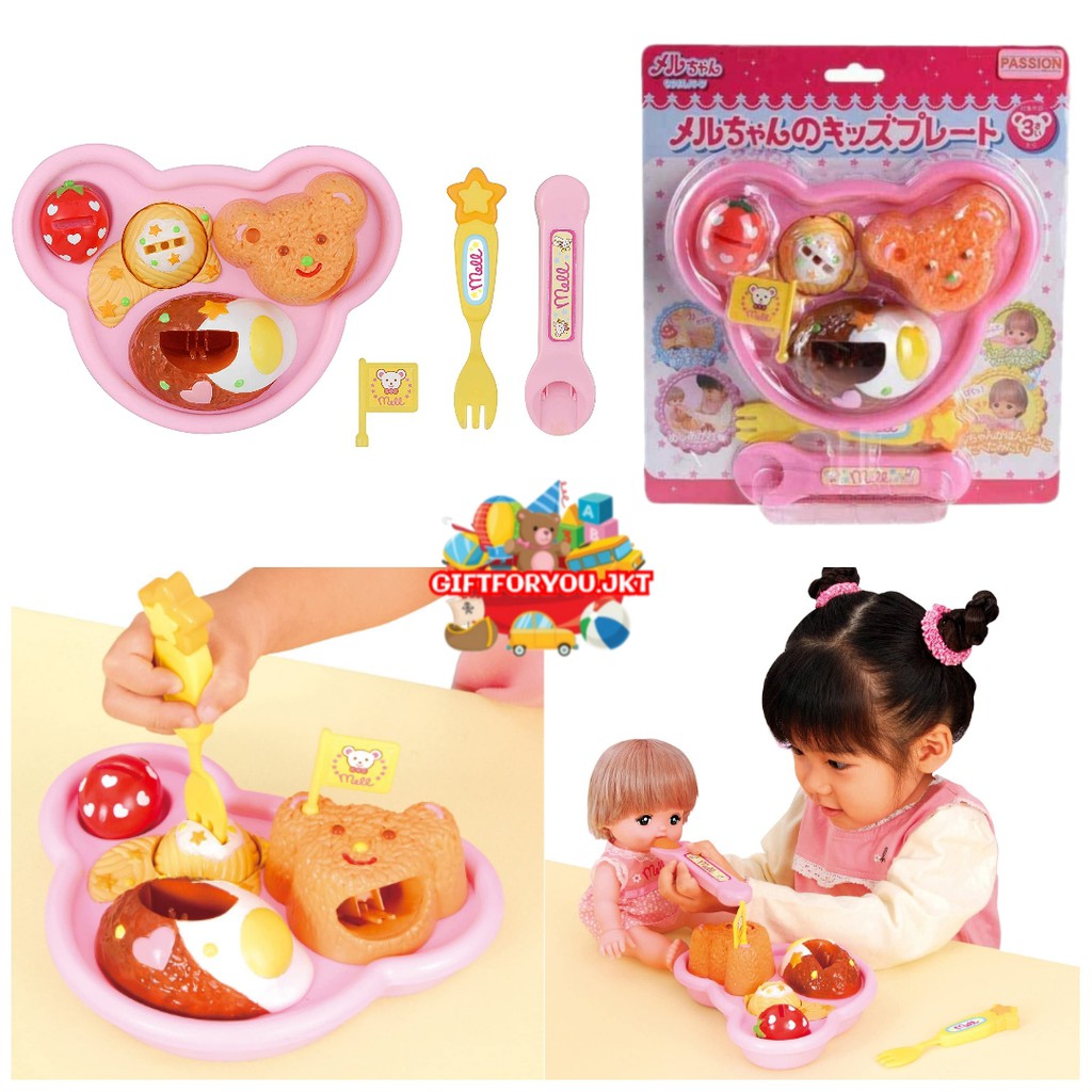 Mell Chan Kids Plate Belanja Mainan Anak Original Aksesoris Boneka Doll Accessories