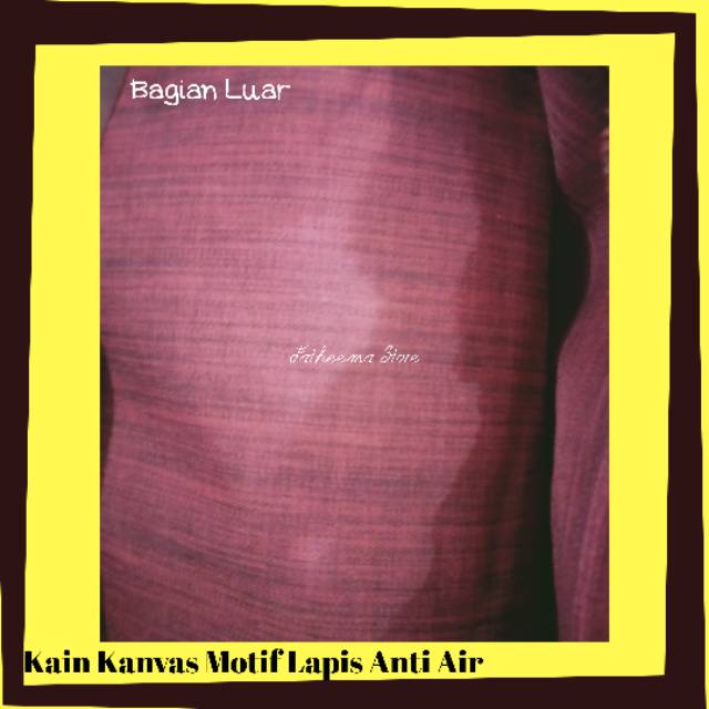 Kain Bahan D300 Kanvas Motif Denim Lapisan Waterproof