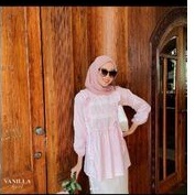 -NEW- ALICE BLOUSE PINK by Vanilla Hijab size XL