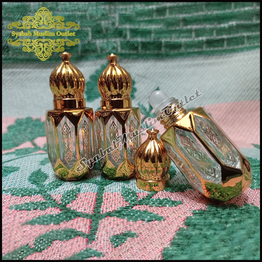 botol parfum mewah antik roll on 7ml ARAB SAUDI