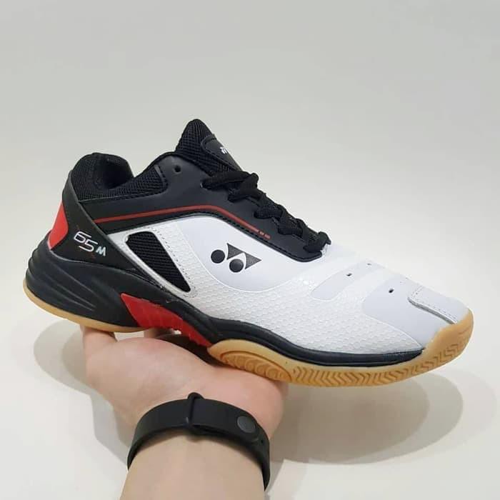 Sepatu Badminton Yonex Bulu Tangkis Pria Hitam Putih 39