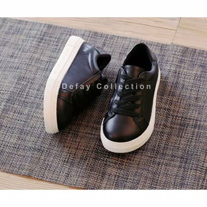 TERKINI SEPATU KETS ANAK POLOS HITAM SEPATU SEKOLAH ANAK TK SD LAKI PEREMPUAN KEREN