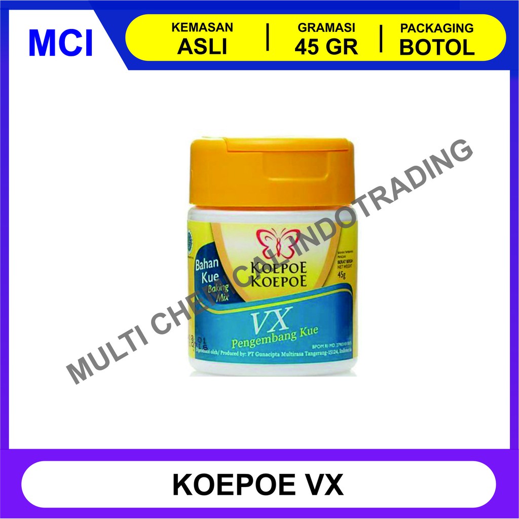 

VX KOEPOE KOEPOE PENGEMBANG KUE 45 GR / KUPU KUPU VX