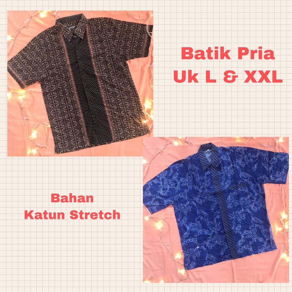 Kemeja Batik Pria Louvre PL Preloved