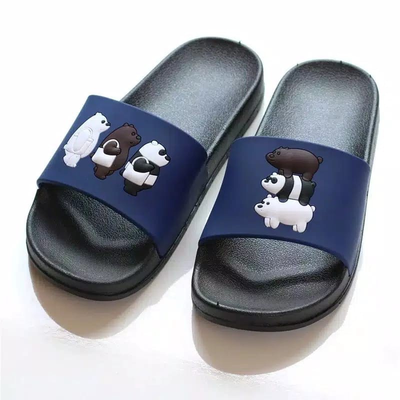 sandal karet karakter we bare bears