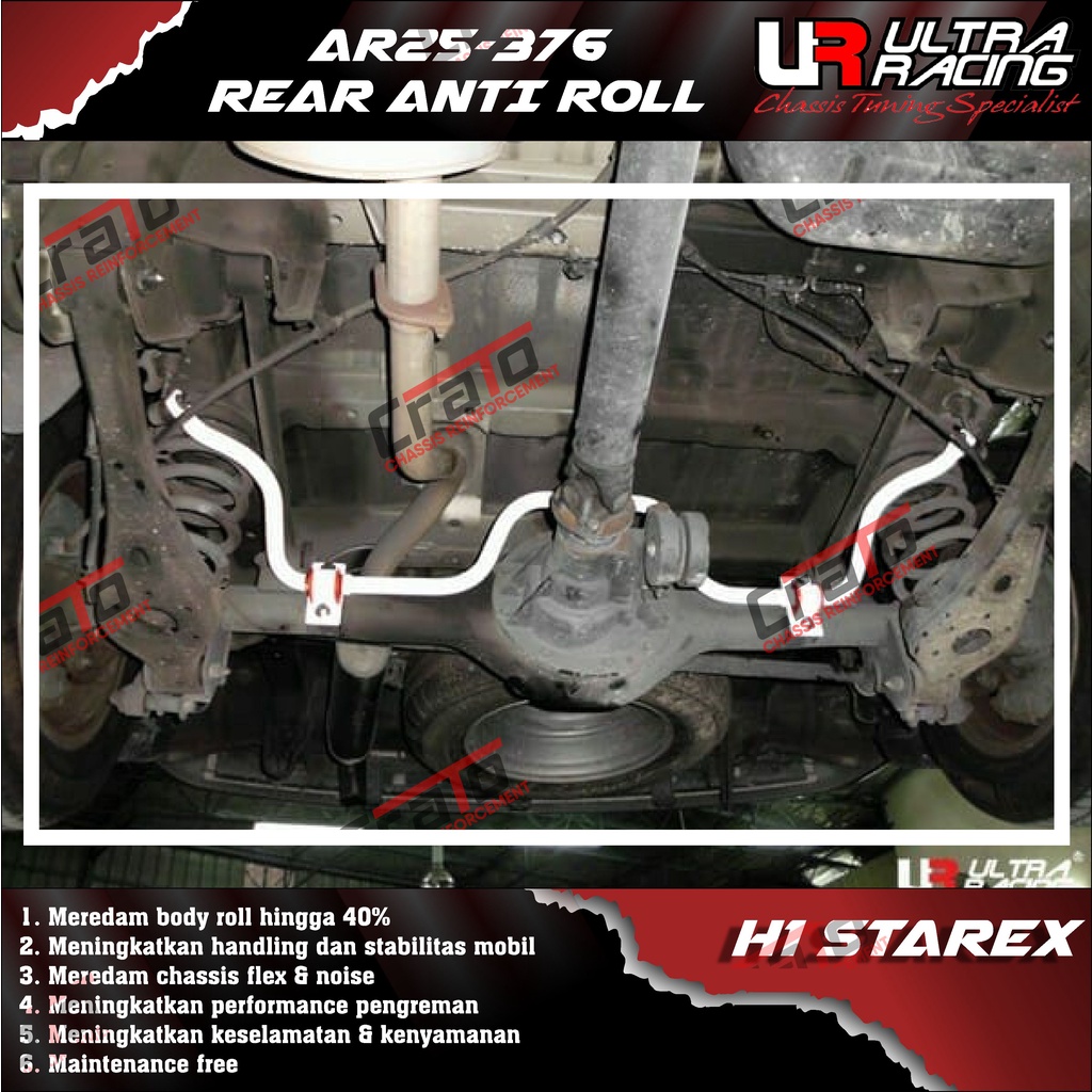 Aksesoris Stabiliser ULTRA RACING Safety Bar - Swaybar - Rear Anti Roll 25MM - Hyundai H1 Starex - A