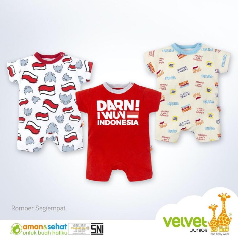 Bodysuit Active Wear Segiempat Velvet Junior