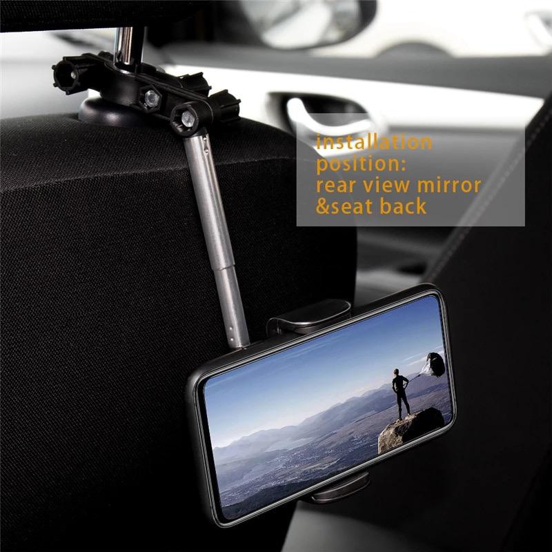 [RO ACC] CAR HOLDER HP ADJUSTABLE 360° TEMPAT HP DI REARVIEW SPION / BACKSEAT MOBIL