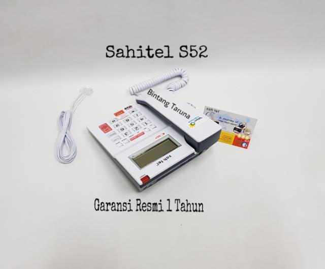 Telepon Kabel Sahitel S52 Cable Phone Sahitel S-52 (Putih)