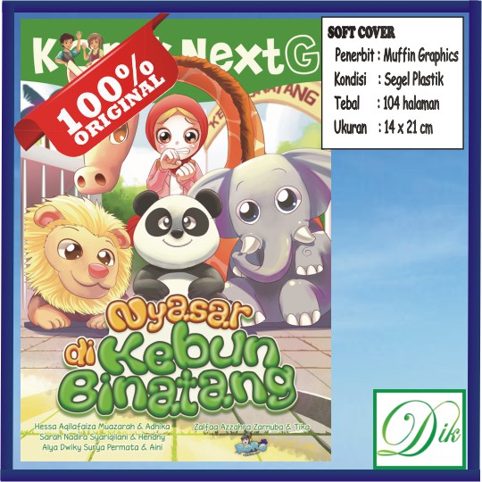 Buku Cerita Anak KKPK Komik Next G Nyasar di Kebun Binatang