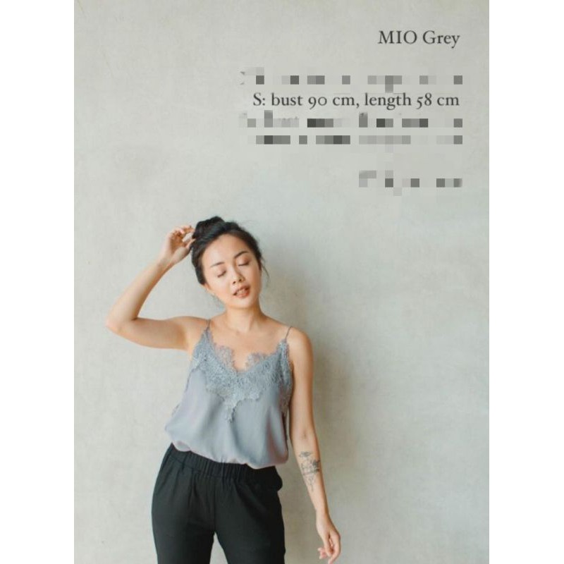 eunoia camisole tank top grey S