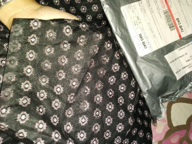 Dress Bolero Mahkota Melia Abu Batik Modern Midi Dress Kerja Seragam Kantor Pesta Kondangan