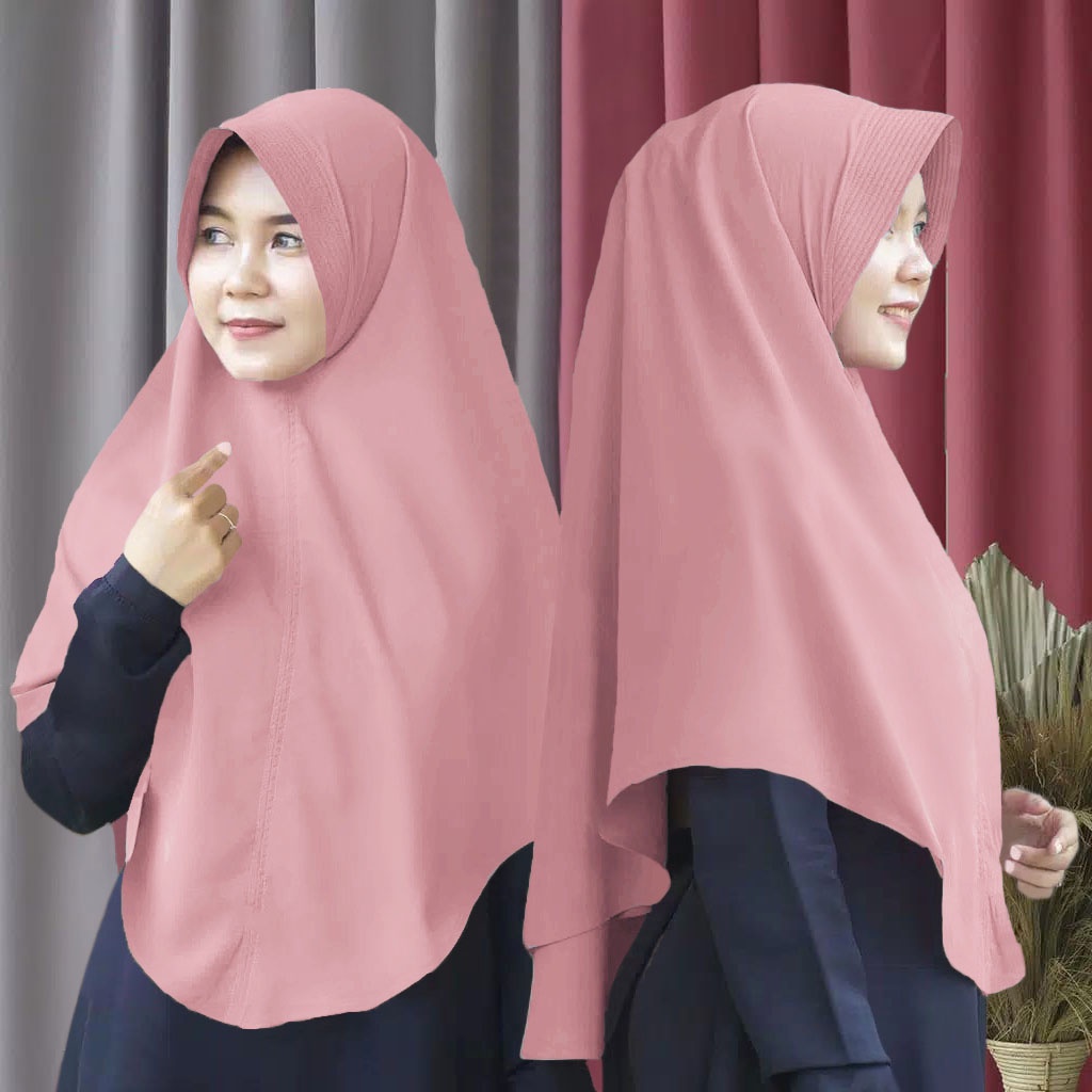 Jilbab Bergo Wolfis Ukuran L Hijab Simple Pet Instan Wolfis Kerudung Bergo Pasar Hija'b