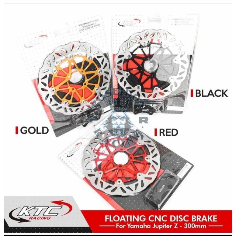 Disc Brake Piringan Cakram KTC Racing Original 100% Jupiter Z F1ZR 300 mm Bulat CNC Bukan TDR MOTO1 