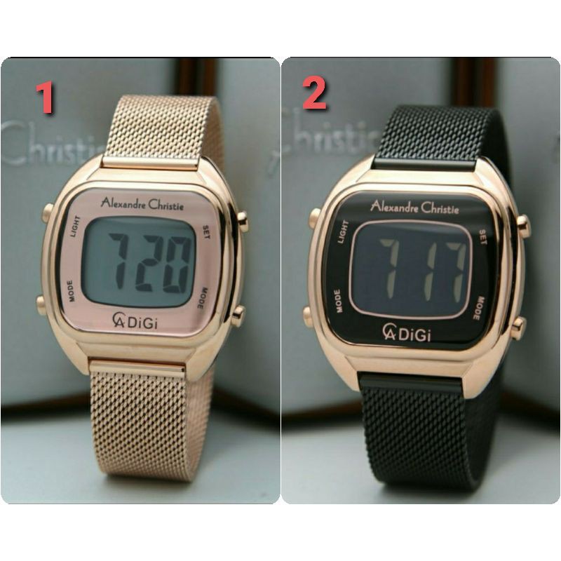 ORIGINAL GARANSI JAM TANGAN WANITA ALEXANDRE CHRISTIE CEWEK RANTAI ALEXANDER CRISTIE CRISTY AC CIIO