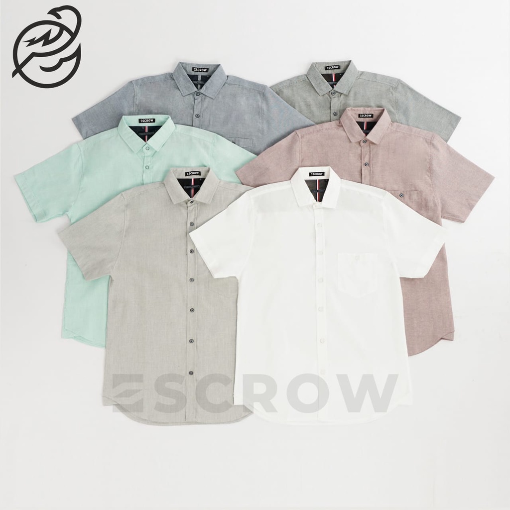 ESCROW KEMEJA FASHION BAHAN KATUN OXFORD