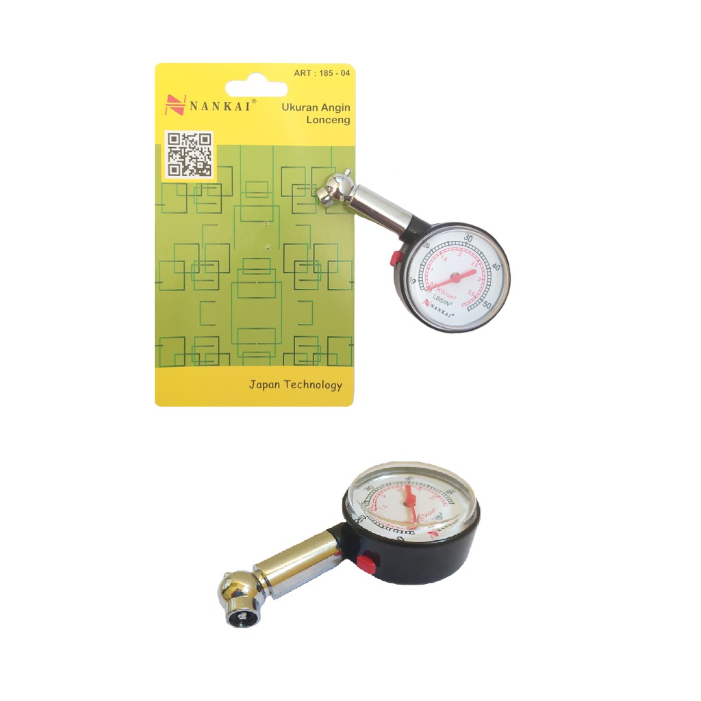 ART Pressure Gauge presure gauge alat pengukur tekanan ban motor dan mobil Ukuran Angin Loncen /Lonceng Alat Ukur Tekanan Angin Ban Motor Mobil / Tire Pressure Gauge