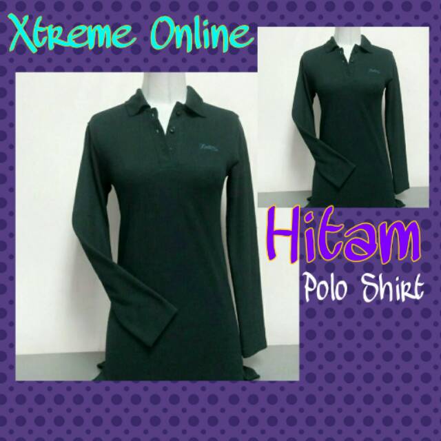 Kaos polo shirt lengan panjang pique katun lacoste