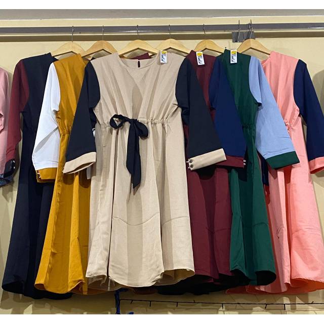 Tunik polos model serut