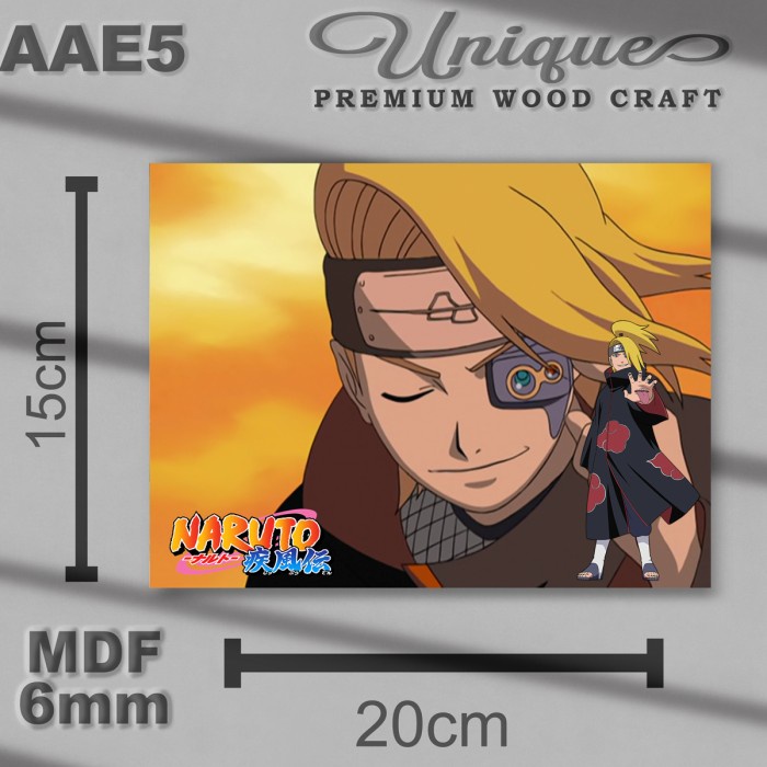 Poster Kayu MDF Akatsuki Naruto - Hiasan Dinding Foto Boruto Anime Manga