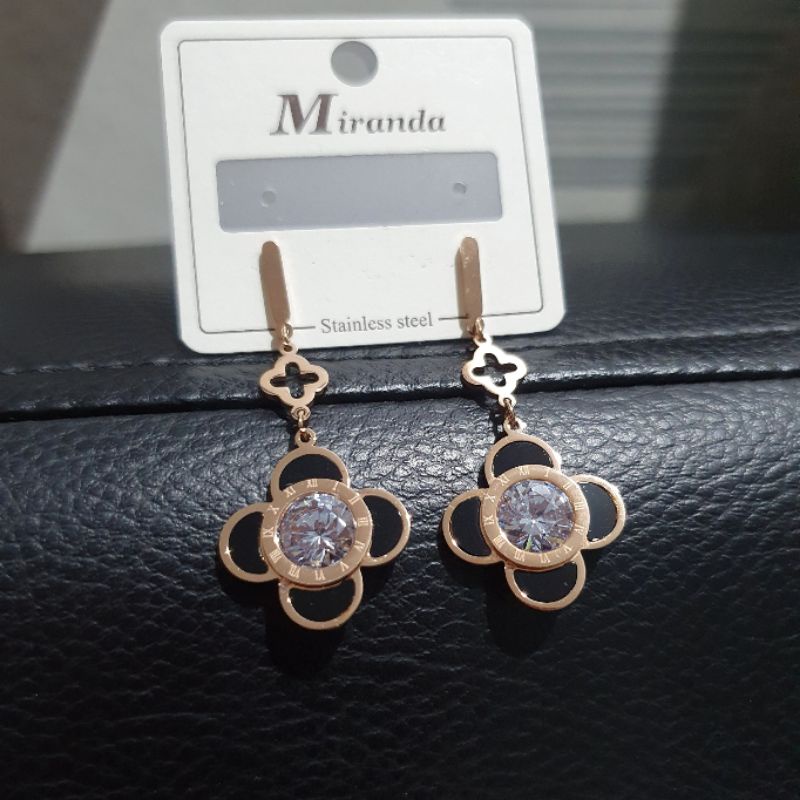 Anting Titanium asli anting giwang titanium Stainless steel Rosegold antt 028