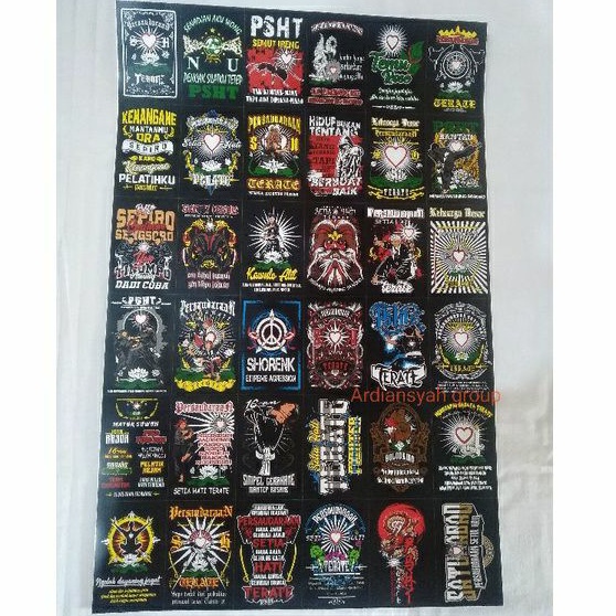 

(ISI 1 BIJI) Stiker PSHT TERATE KIRIM ACAK/ RANDOM