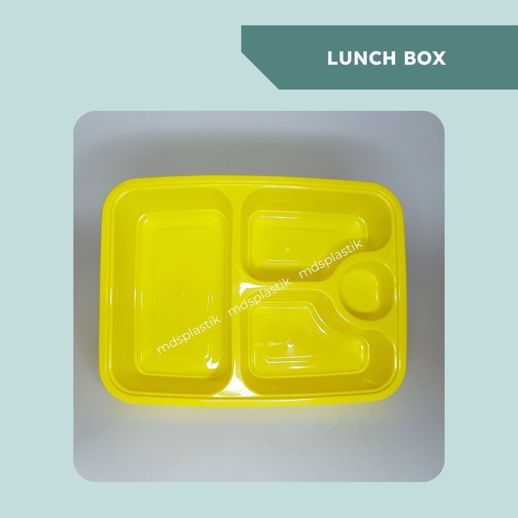 Lunch Box Plastik / kotak makan plastik sekat 4