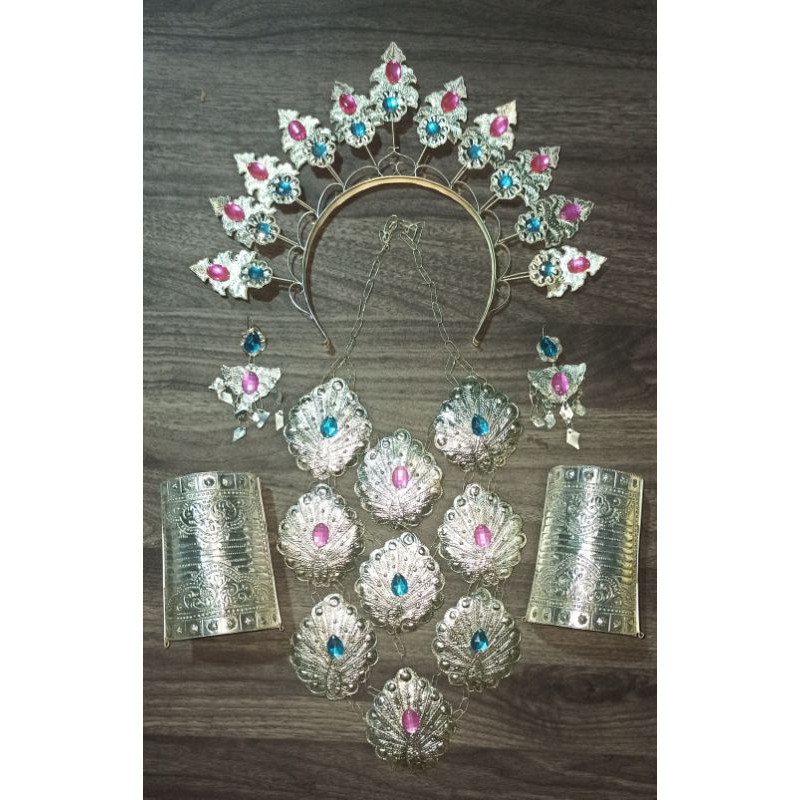 aksesoris passeppi / anak pengantin / penari perak bugis makassar